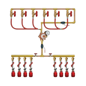 কমার্শিয়াল কিচেন গ্যাস ব্যাংক এন্ড গ্যাস ডিসট্রিবিশন লাইন